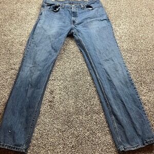 Levi Strauss Jeans Mens 32x30 505 Blue Straight Leg Denim 559